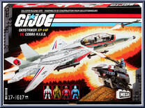 Skystriker XP-14F vs. Cobra H.I.S.S. from G.I. Joe - Basic Series manufactured by Mega Bloks [Front]