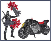 Snake Eyes (with Stealth Cycle) from G.I. Joe - Origins - Vehicles manufactured by Hasbro [Loose]