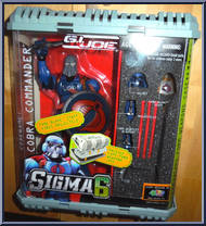 Cobra Commander (Fang Blade Staff Fires Projectile) from G.I. Joe - Sigma Six - Basic Series manufactured by Hasbro [Front]