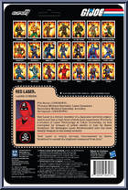 Red Laser from G.I. Joe - ReAction Figures manufactured by Super7 [Back]