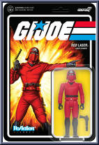 Red Laser from G.I. Joe - ReAction Figures manufactured by Super7 [Front]