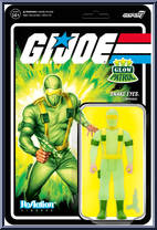 Snake Eyes (Glow Patrol) from G.I. Joe - ReAction Figures manufactured by Super7 [Front]