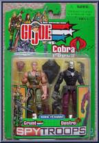 Grunt vs. Destro from G.I. Joe vs. Cobra - Spy Troops manufactured by Hasbro [Front]