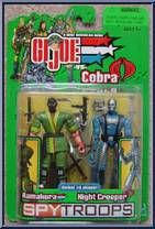 Kamakura vs. Night Creeper from G.I. Joe vs. Cobra - Spy Troops manufactured by Hasbro [Front]