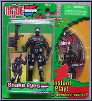 Snake Eyes from G.I. Joe vs. Cobra - Mission Discs manufactured by Hasbro [Front]