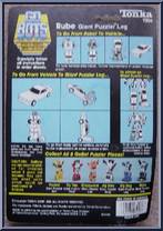 Rube from Go-Bots - Puzzler Go-Bots manufactured by Tonka [Back]