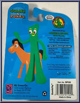 Gumby & Pokey (Gumbitty) from Gumby - Blue Cards manufactured by NJ Croce [Back]