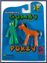 Gumby & Pokey (Gumbitty) from Gumby - Blue Cards manufactured by NJ Croce [Front]