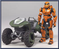 Mongoose (with Spartan Mark V Orange) from Halo 3 - Series 6 - Vehicles manufactured by McFarlane [Loose]