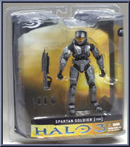 Spartan Soldier CQB (Steel) from Halo 3 - Series 1 - Multiplayer manufactured by McFarlane [Front]
