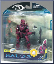 Spartan Soldier Scout (Crimson) from Halo 3 - Series 3 - Multiplayer manufactured by McFarlane [Front]
