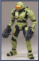 Spartan Soldier Security (Olive) from Halo 3 - Series 4 - Equipment Edition manufactured by McFarlane [Loose]