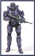 Spartan CIO (Violet) from Halo 4 - Series 2 manufactured by McFarlane [Loose]