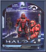 Spartan Warrior (Red) from Halo 4 - Series 1 manufactured by McFarlane [Front]