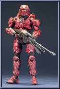 Spartan Warrior (Red) from Halo 4 - Series 1 manufactured by McFarlane [Loose]