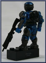 UNSC Marine (Cobalt) from Halo - Blind Bags - Series  5 manufactured by Mega Bloks [Loose]
