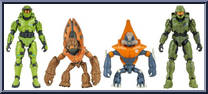 Grunt Minor / Master Chief / Grunt Conscript / Master Chief from Halo Infinite - Box Sets manufactured by Jazwares [Loose]