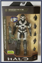Spartan MK V [B] (White) from Halo Infinite - Series 1 - Spartan Collection manufactured by Jazwares [Front]