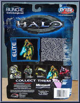 Covenant Elite (Active Camouflage) (GameCrazy) from Halo - Exclusives manufactured by Joyride Studios [Back]