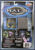 Covenant Elite (Blue) from Halo - Series 2 manufactured by Joyride Studios [Back]