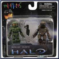 Master Chief / The Arbiter from Halo - Minimates - Toys R Us - Series 1 manufactured by Diamond Select [Front]