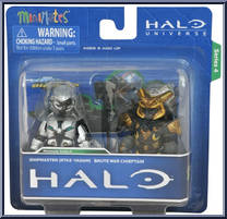 Shipmaster (Rtas 'Vadam) / Brute War Chieftain from Halo - Minimates - Toys R Us - Series 4 manufactured by Diamond Select [Front]
