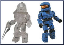 Spartan ODST (Blue) / Arbiter (Active Camouflage) from Halo - Minimates - Toys R Us - Series 2 manufactured by Diamond Select [Loose]