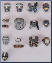 Grenadier Armor Pack (Steel) from Halo Reach - Series 4 - Armor Packs manufactured by McFarlane [Loose]