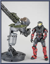 Warthog Gauss Cannon (with Spartan Operator) Action Figure