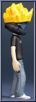 Flaming ODST Helmet and ODST T-Shirt from Halo - Xbox Live Avatars - Series 1 manufactured by McFarlane [Loose]