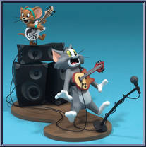 Tom & Jerry (Rock & Roll) from Hanna Barbera - Series 1 manufactured by McFarlane [Loose]