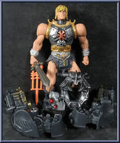 He-Man (Battle Armor) from He-Man - 2002 Series - Deluxe Figures manufactured by Mattel [Loose]