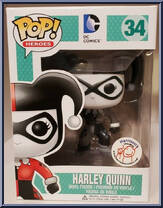 Harley Quinn (Black / White) from Heroes - DC Comics Pop! manufactured by Funko [Front]