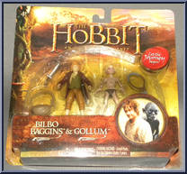 Bilbo Baggins & Gollum from Hobbit - An Unexpected Journey - 2-Packs manufactured by Bridge Direct [Front]