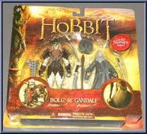 Bolg & Gandalf from Hobbit - An Unexpected Journey - 2-Packs manufactured by Bridge Direct [Front]