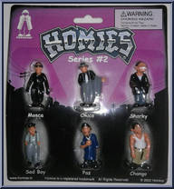 Mosca / Chuco / Sharky / Sad Boy / Paz / Chango from Homies - Series  2 manufactured by Homieshop [Front]