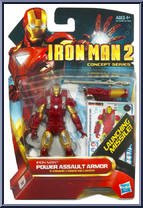 Iron Man (Power Assault Armor) from Iron Man 2 - 2010 Movie - Concept Series manufactured by Hasbro [Front]