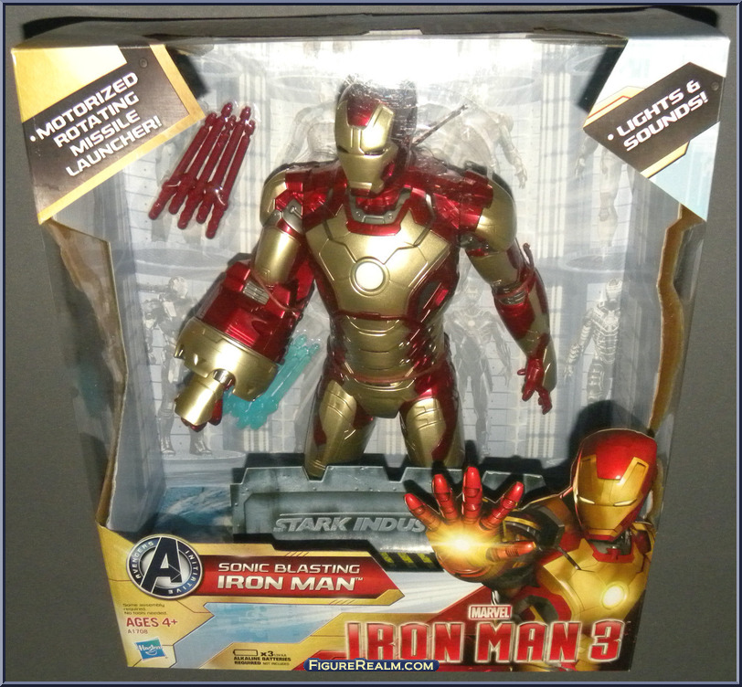 Iron Man (Sonic Blasting) - Iron Man 3 - Movie - Large Scale - Hasbro ...