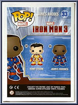James Rhodes from Iron Man - Iron Man 3 Pop! manufactured by Funko [Back]