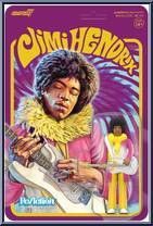 Jimi Hendrix (Reverse Album Colors) from Jimi Hendrix - ReAction Figures manufactured by Super7 [Front]