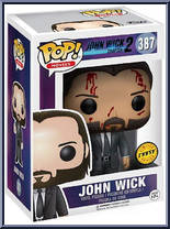 John Wick (Gray Suit / Bloody) (Chase) from John Wick - Pop! Vinyl Figures manufactured by Funko [Front]