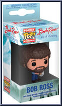 Bob Ross from Joy of Painting - Pop! Keychains manufactured by Funko [Front]