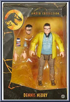Dennis Nedry from Jurassic Park - Amber Collection - Humans manufactured by Mattel [Front]