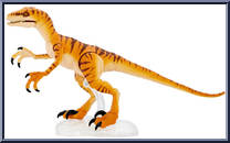 Velociraptor Tiger from Jurassic Park - Amber Collection - Dinos manufactured by Mattel [Loose]
