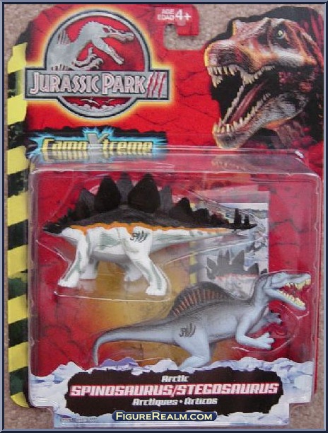 Arctic Spinosaurus And Stegosaurus Jurassic Park Iii Camoxtreme 2 Packs Hasbro Action Figure 3243