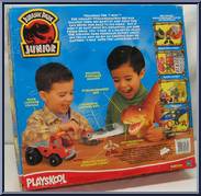 Tracking the T-Rex from Jurassic Park Junior - Vehicles manufactured by Playskool [Back]