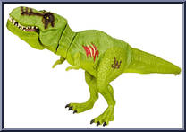Tyrannosaurus Rex (Green) (Chomping Attack) from Jurassic World - Classic manufactured by Hasbro [Loose]