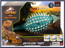 Ankylosaurus 'Bumpy' from Jurassic World - Camp Cretaceous - Dino Escape - Roar Attack manufactured by Mattel [Front]