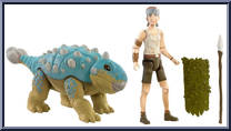 Ben & Ankylosaurus "Bumpy" from Jurassic World - Camp Cretaceous - Dino Escape - Jurassic Campers manufactured by Mattel [Loose]