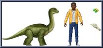 Darius & Brachiosaurus from Jurassic World - Camp Cretaceous - Dino Escape - Jurassic Campers manufactured by Mattel [Loose]
